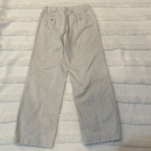 Old Navy khaki pants plain front adjustable waist pockets 100% cotton boys 16 - Picture 6 of 13